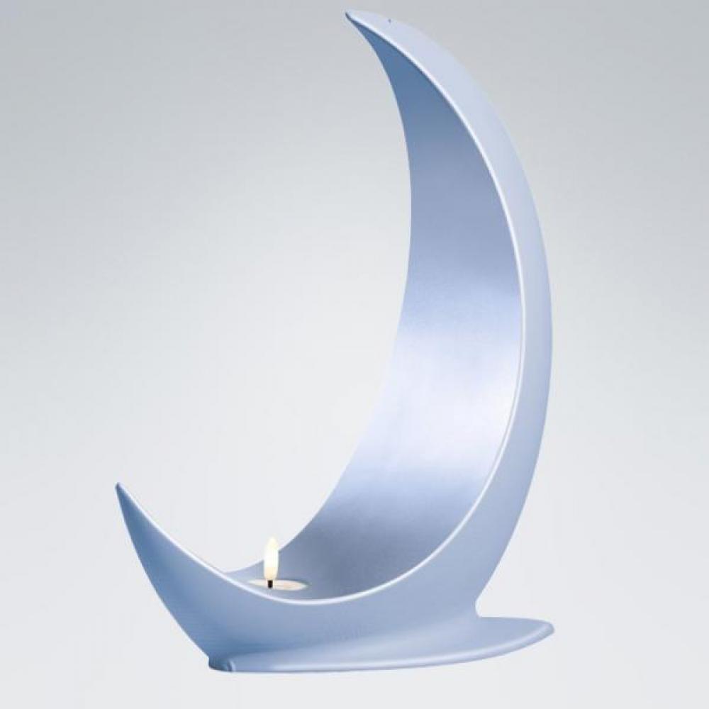 Heiso MOON 3D-Druck Urne Beige Velours